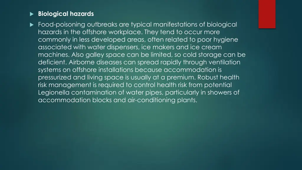 biological hazards