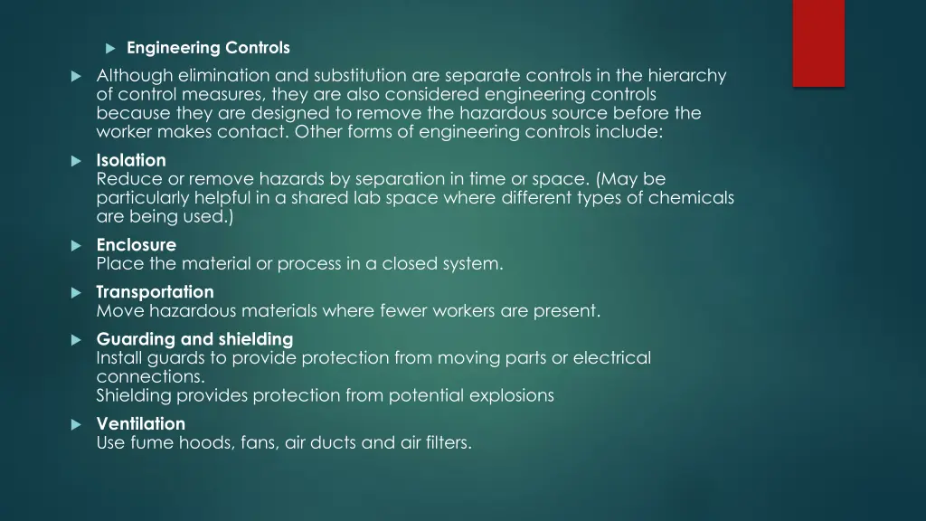 engineering controls