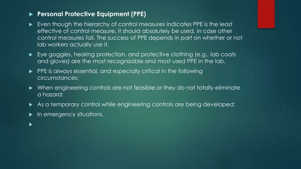 personal protective equipment ppe