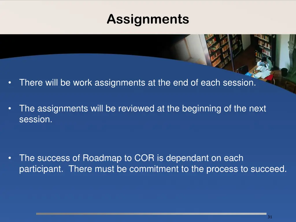 assignments