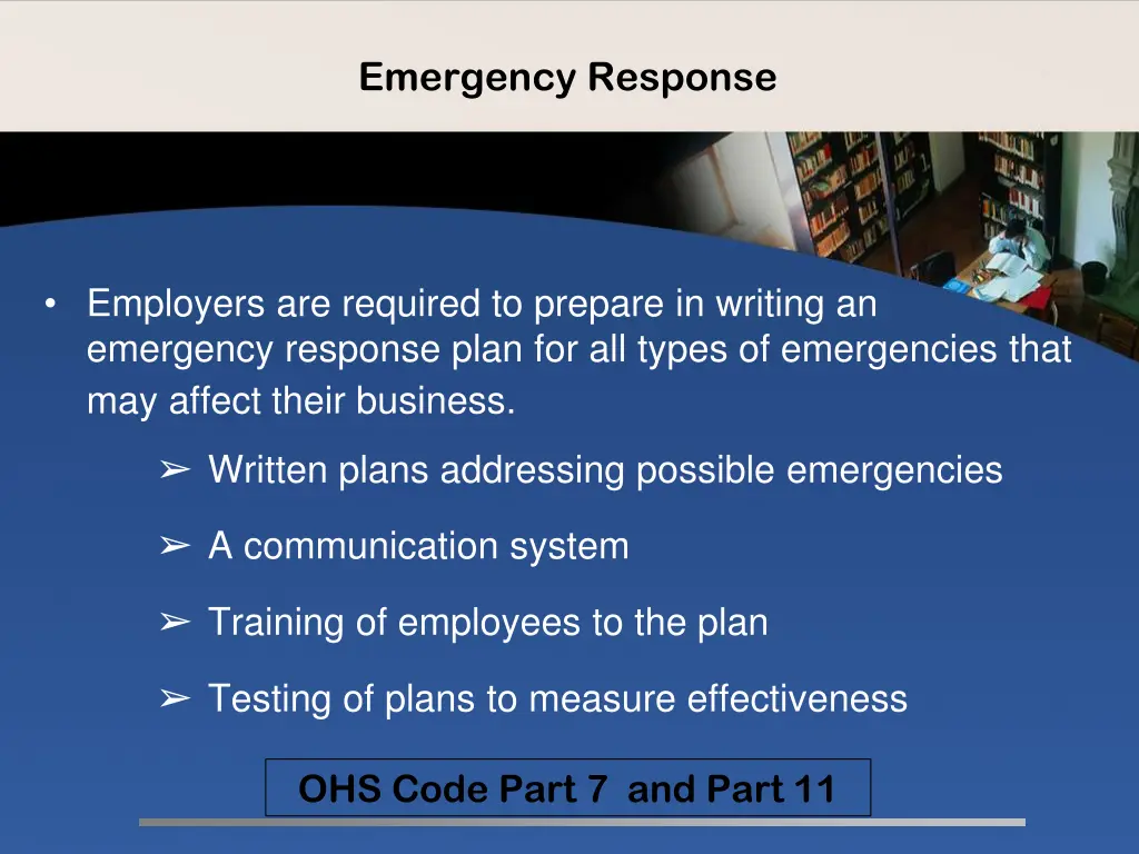 emergency response