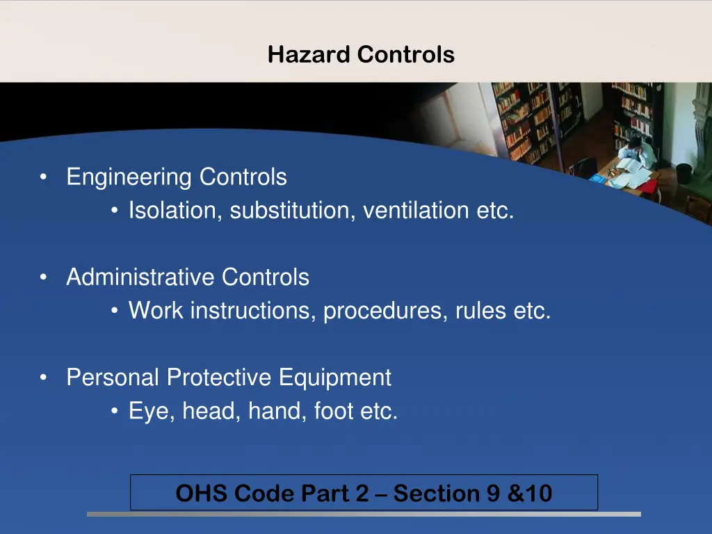 hazard controls