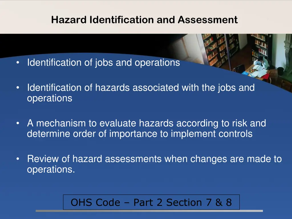 hazard identification and assessment