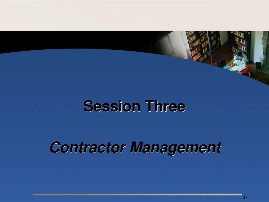 session three 2