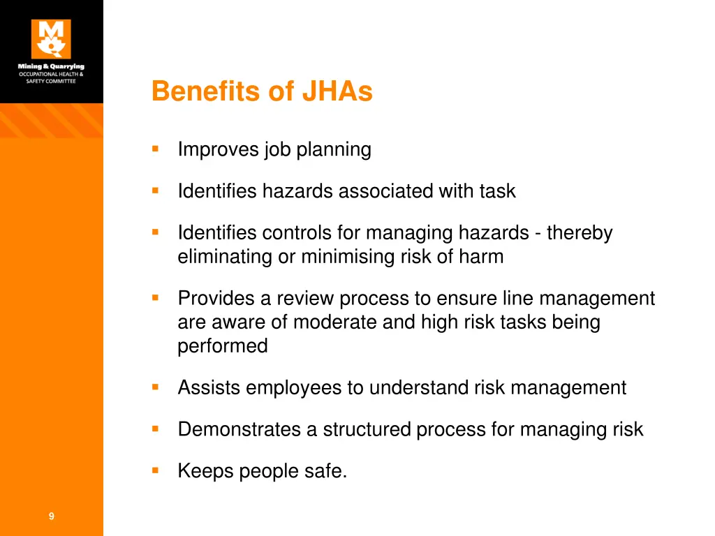 benefits of jhas