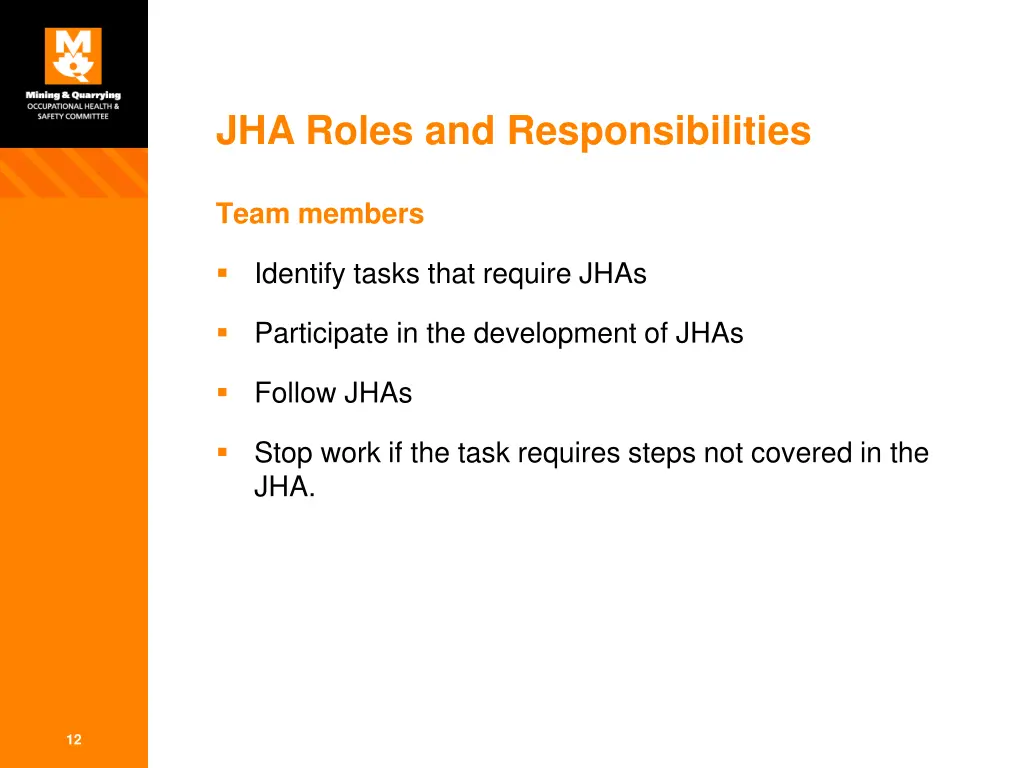 jha roles and responsibilities 1