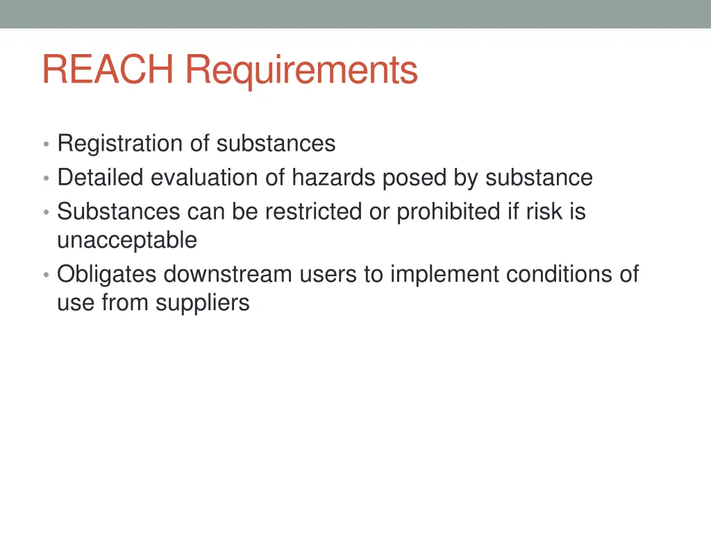 reach requirements