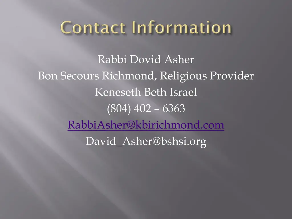 rabbi dovid asher