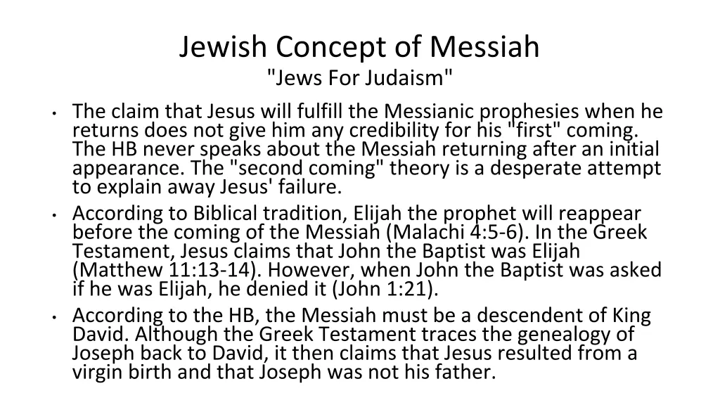 jewish concept of messiah jews for judaism 2