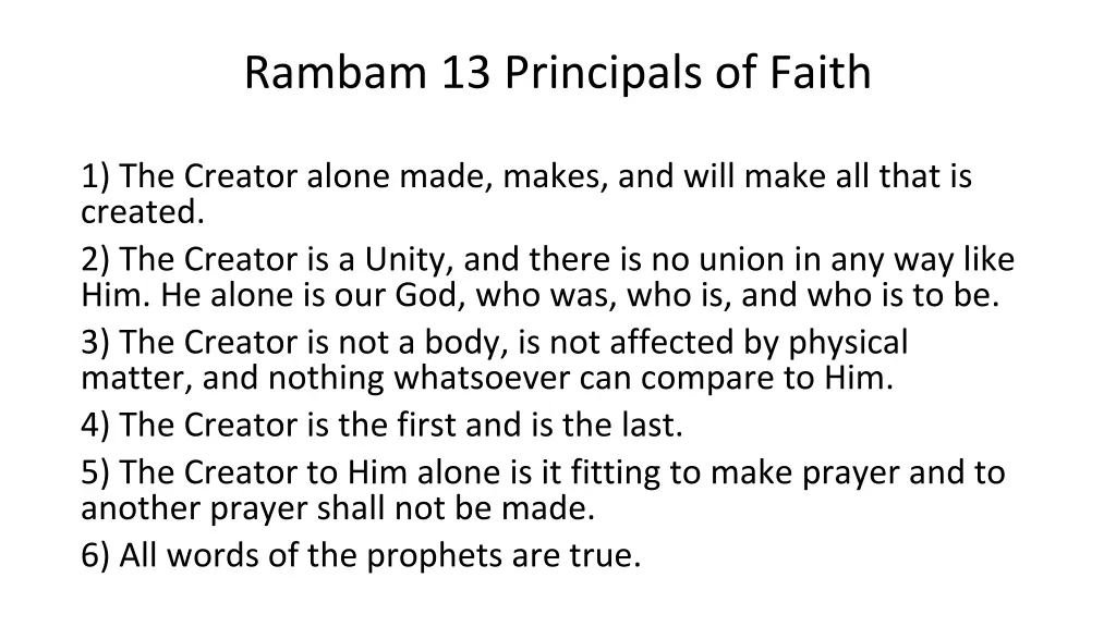 rambam 13 principals of faith