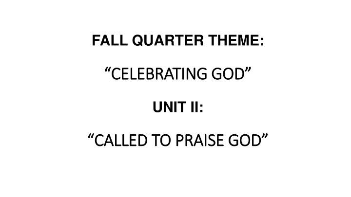 fall quarter theme