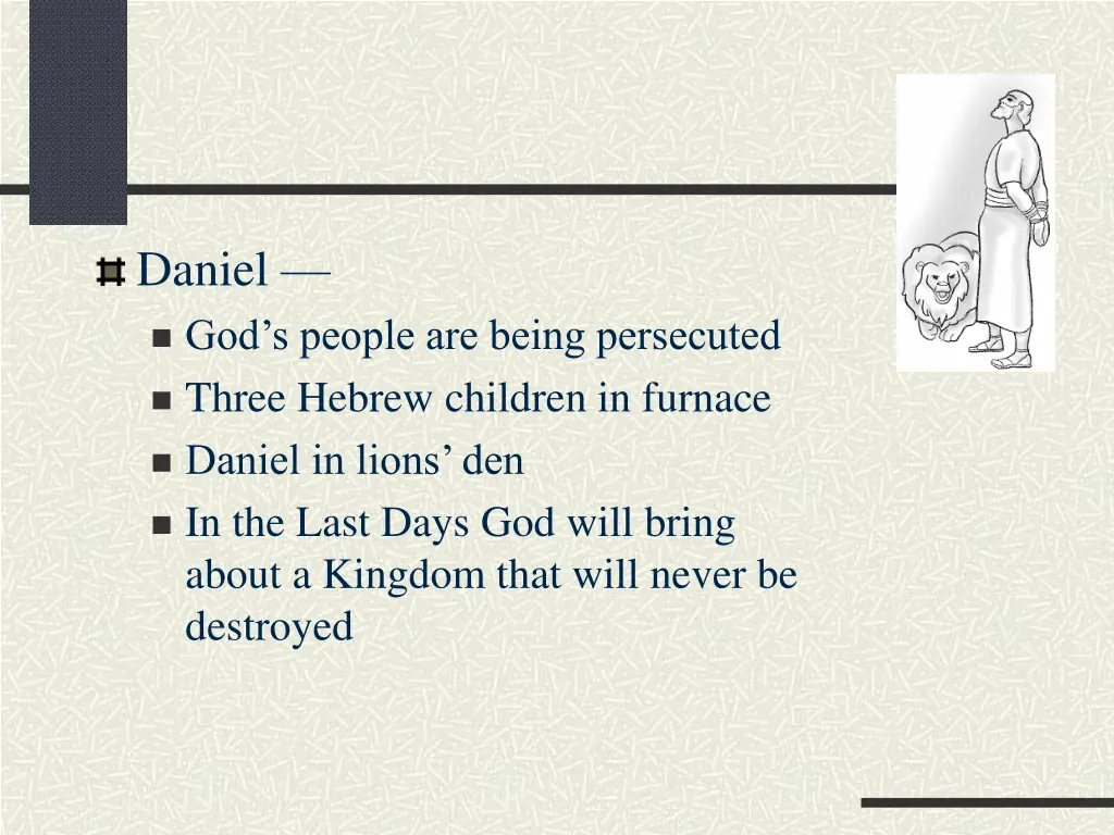 daniel god s people are being persecuted three