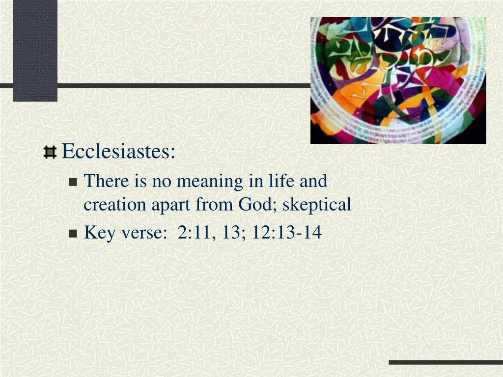 ecclesiastes there is no meaning in life