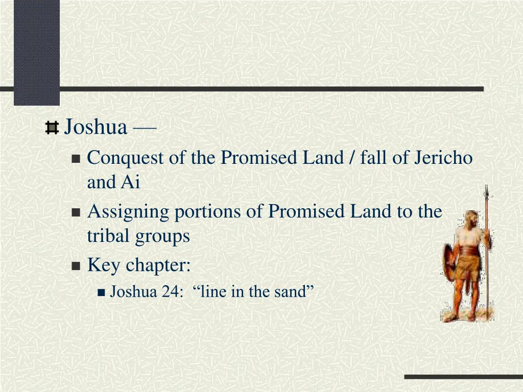 joshua conquest of the promised land fall