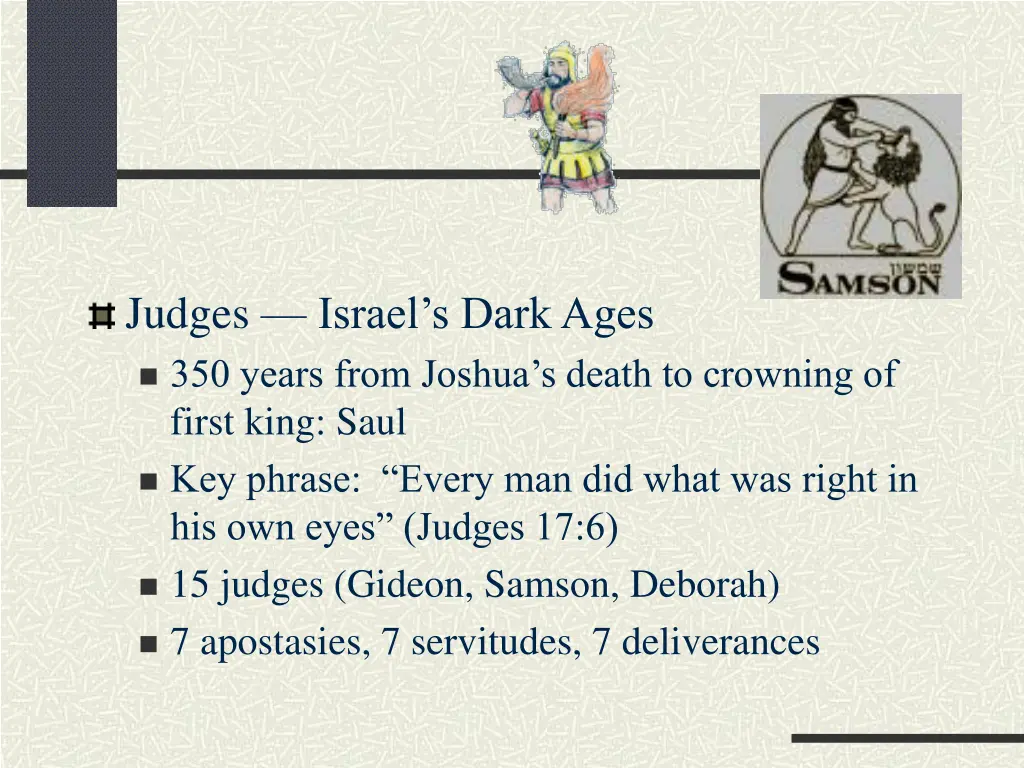 judges israel s dark ages 350 years from joshua