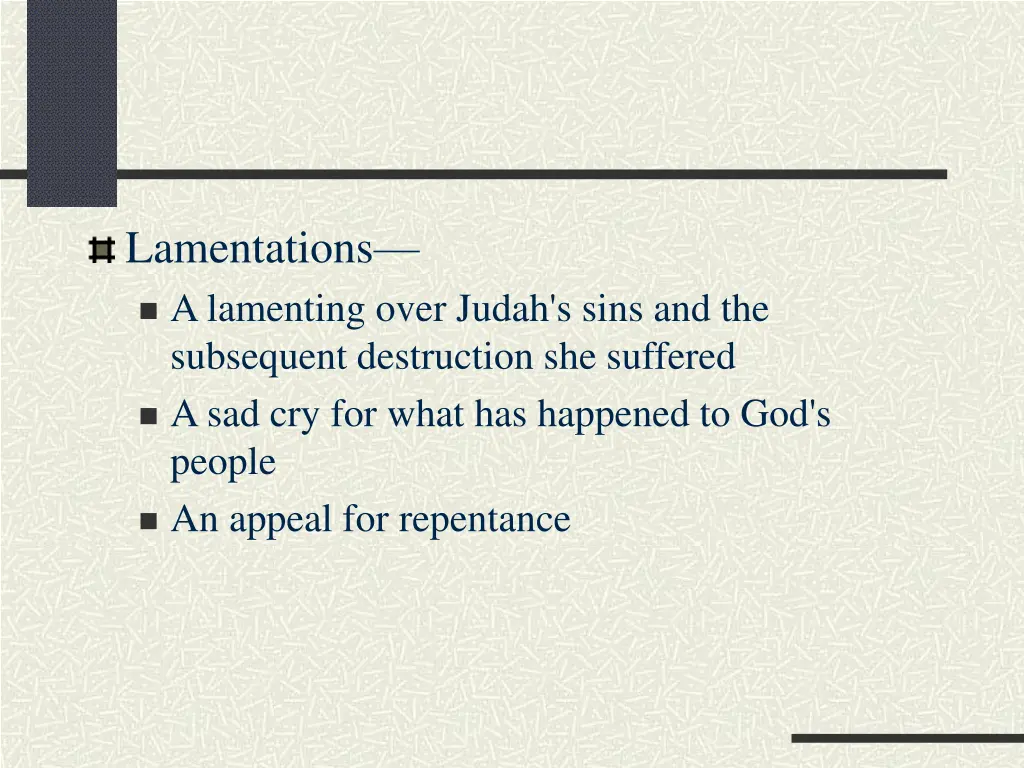 lamentations a lamenting over judah s sins