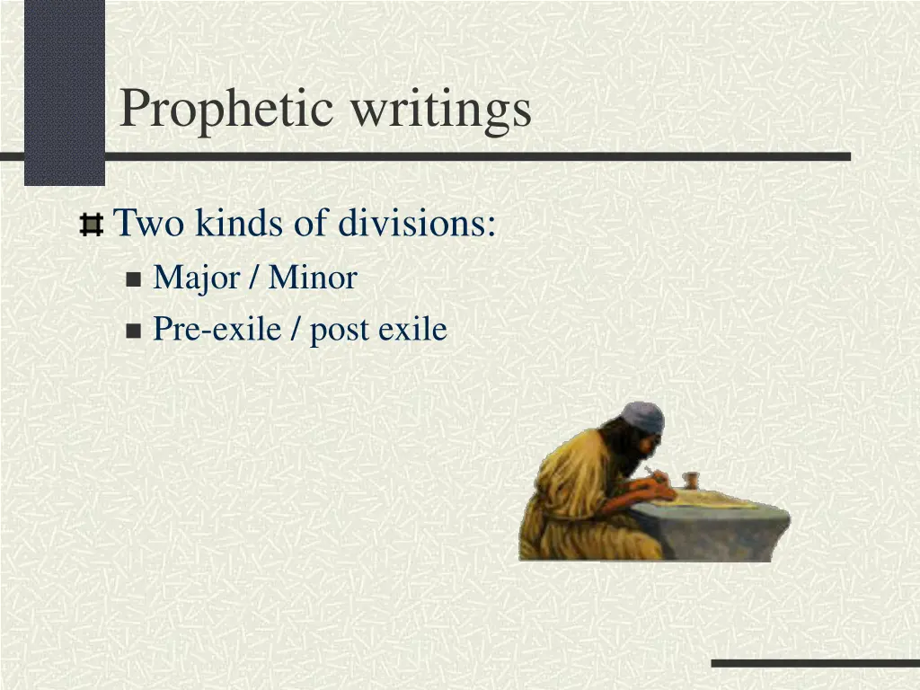 prophetic writings