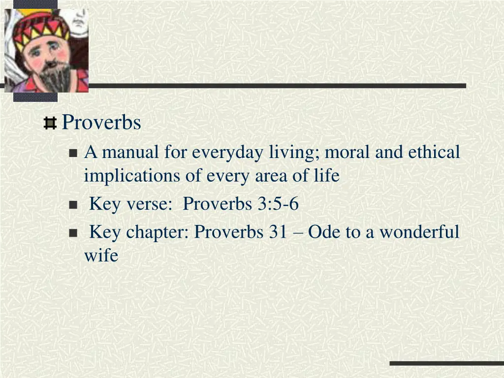 proverbs a manual for everyday living moral