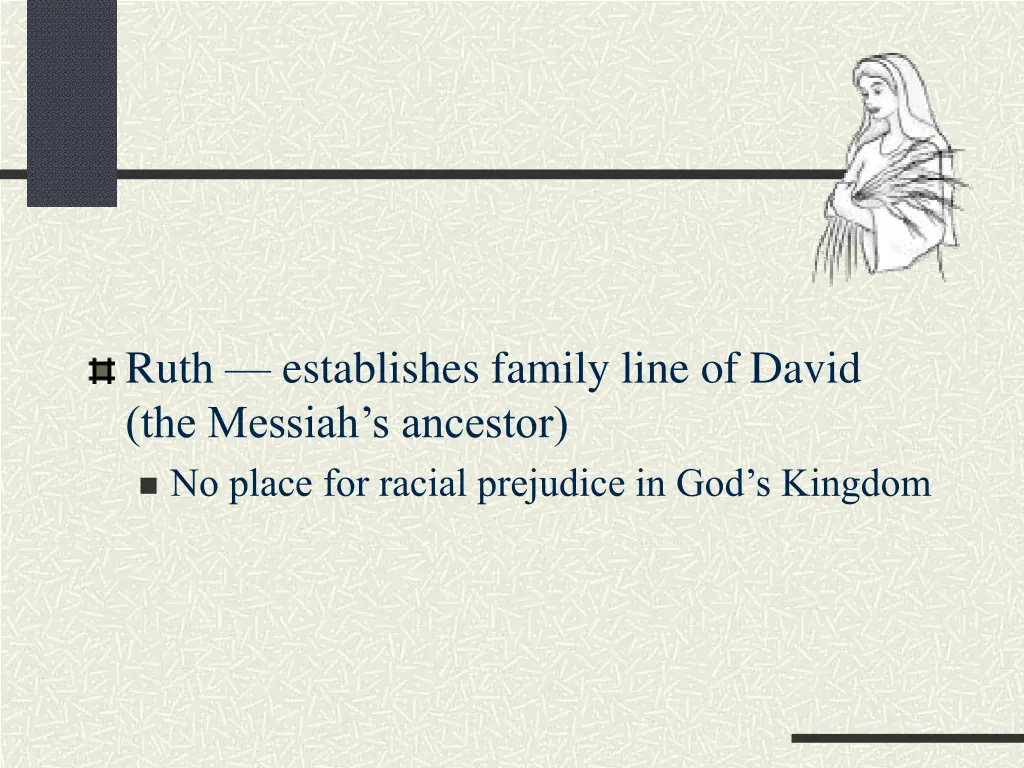 ruth establishes family line of david the messiah