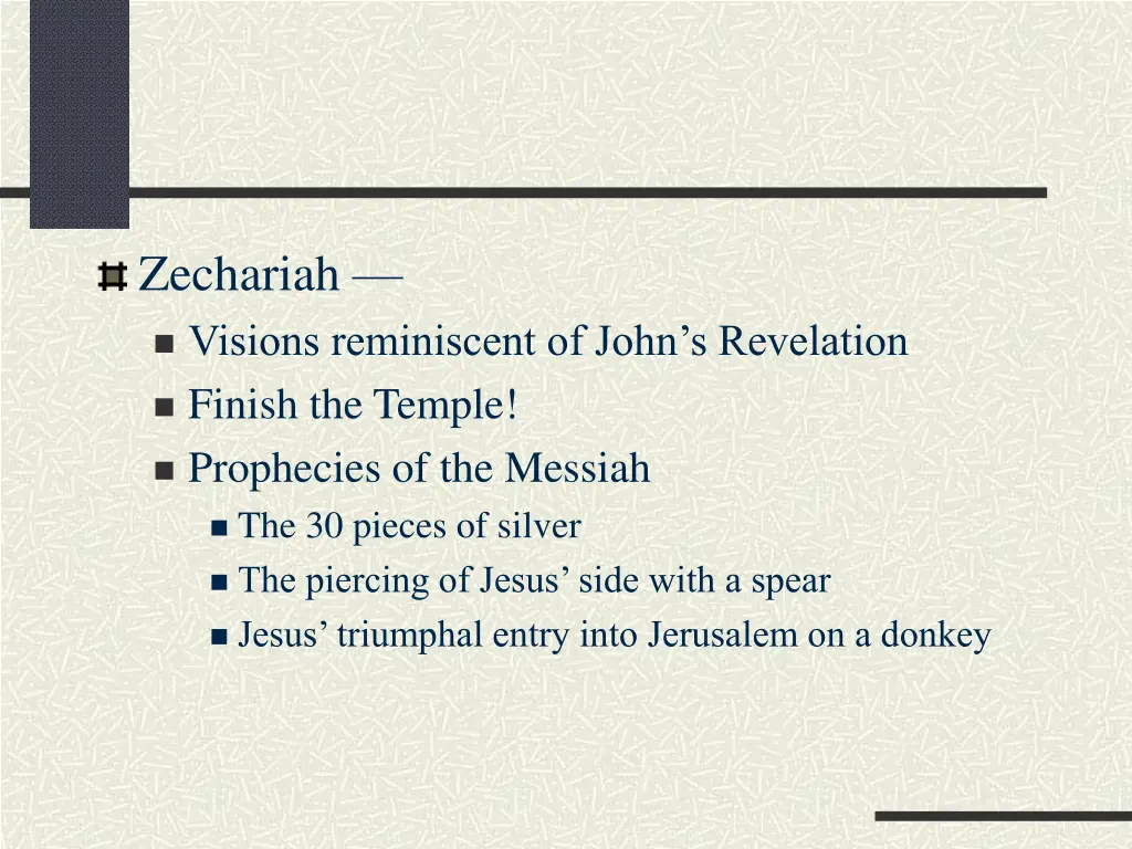 zechariah visions reminiscent of john