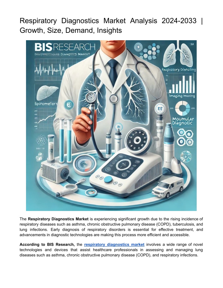 respiratory diagnostics market analysis 2024 2033