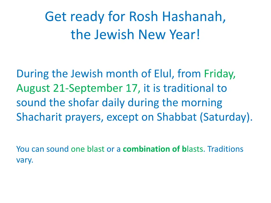 get ready for rosh hashanah the jewish new year