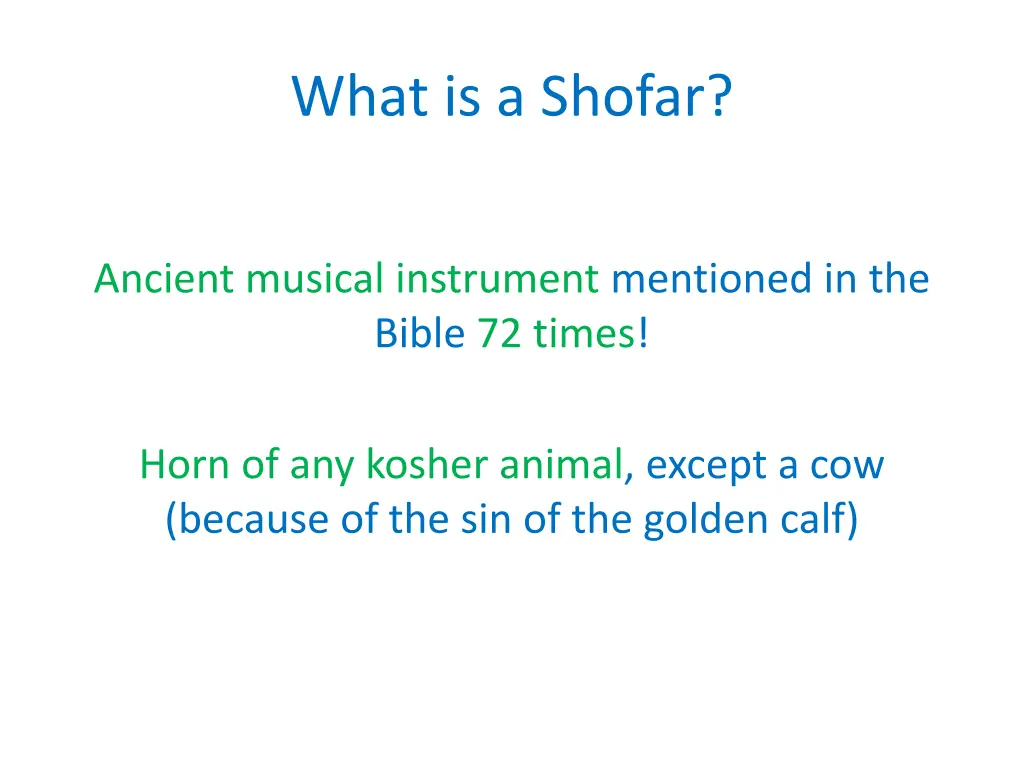 what is a shofar