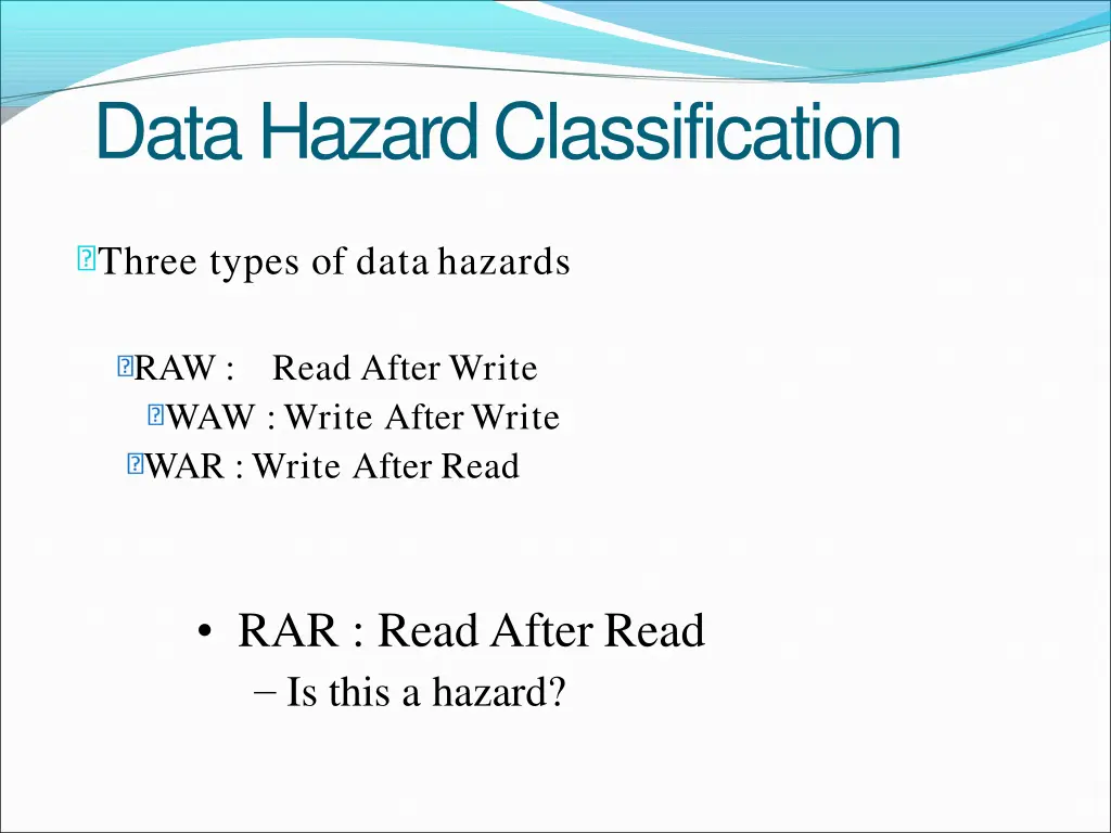 data hazardclassification