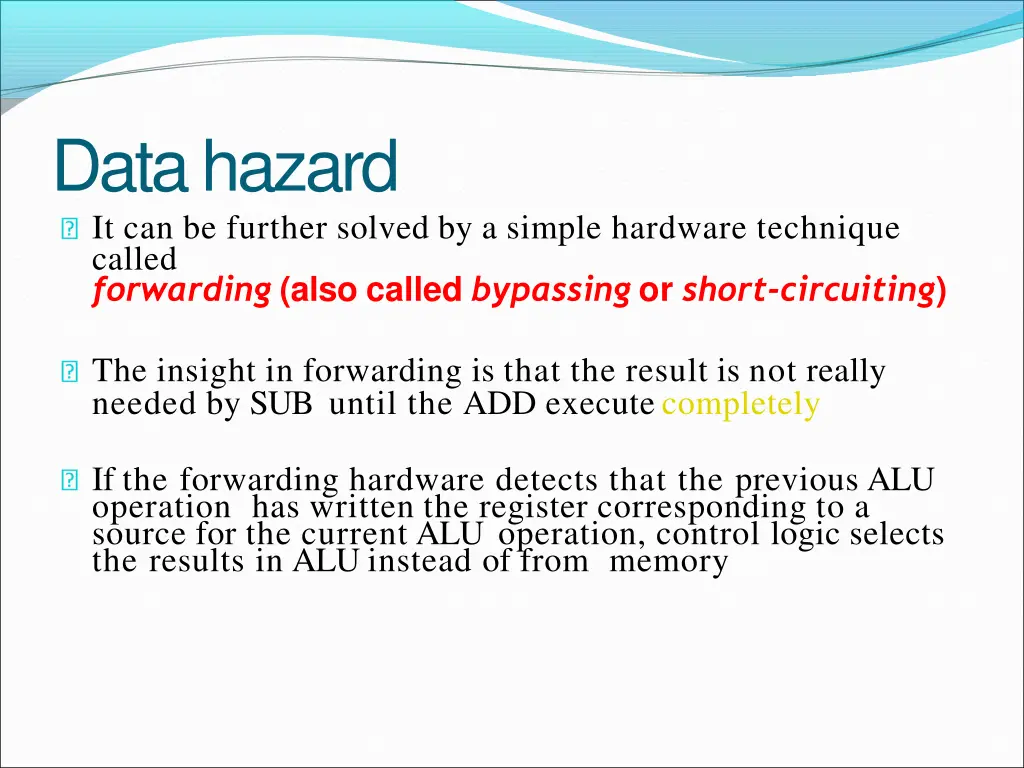 datahazard it can be further solved by a simple