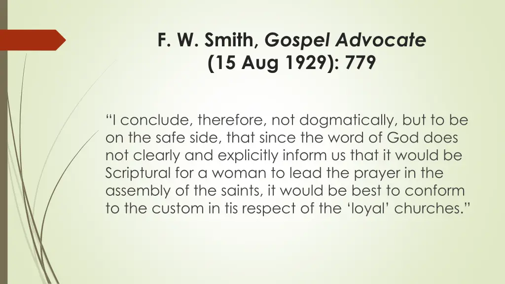 f w smith gospel advocate 15 aug 1929 779