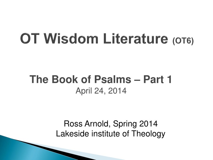 the book of psalms part 1 april 24 2014