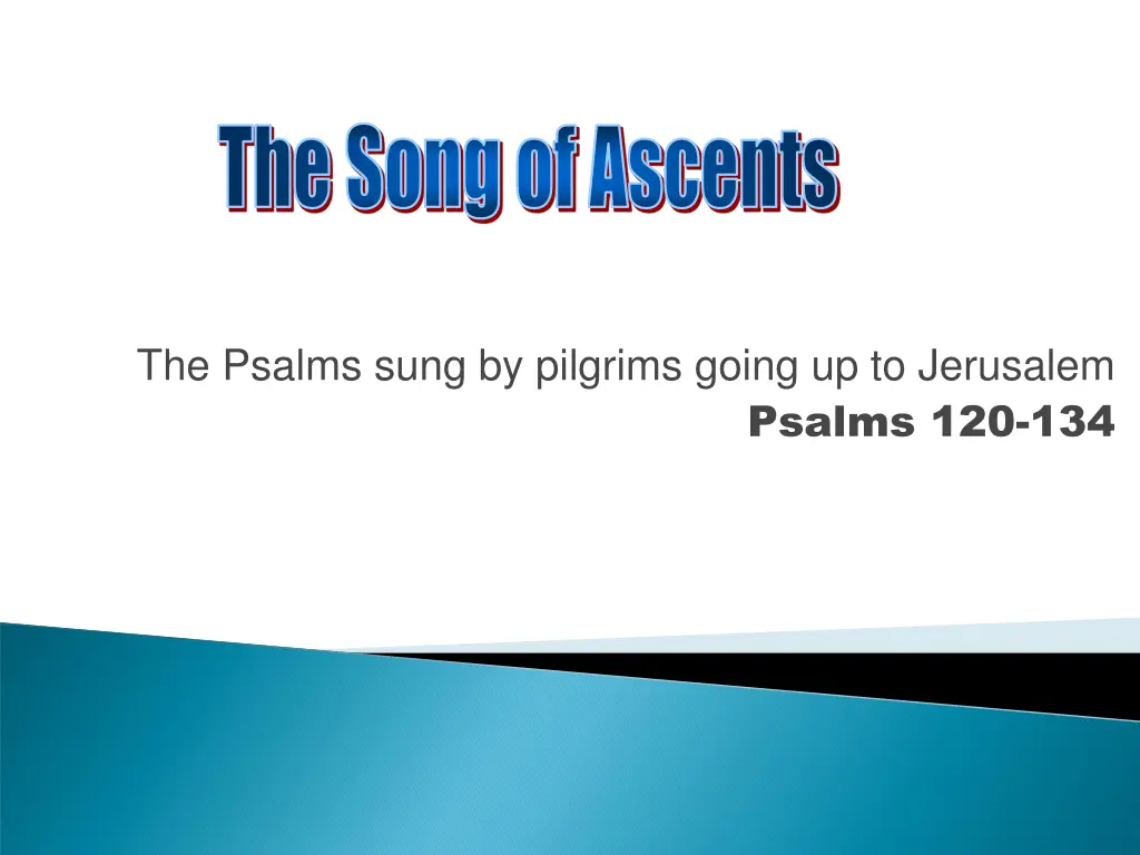 the song of ascents