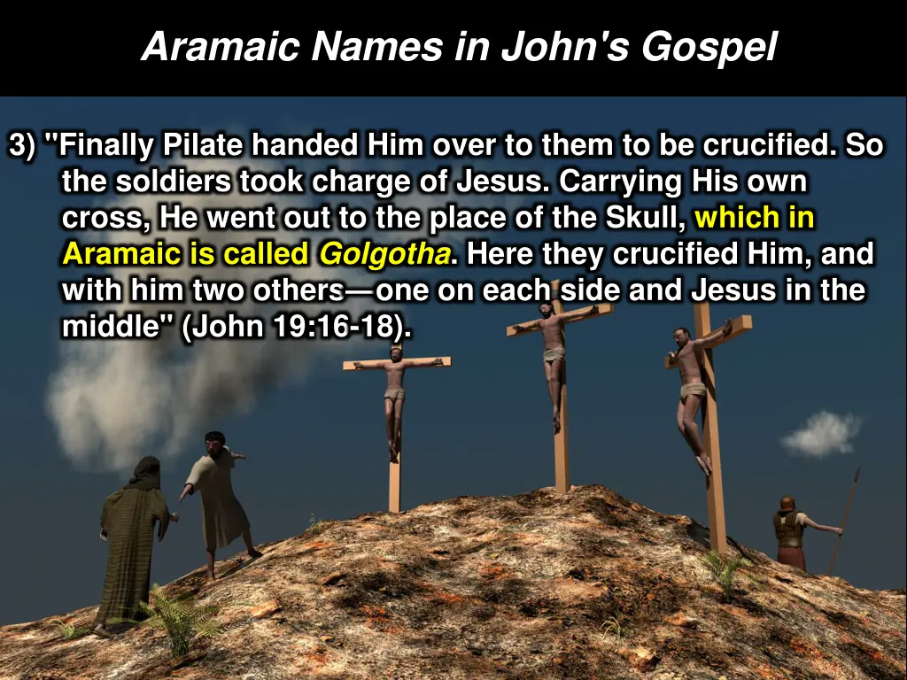 aramaic names in john s gospel 2