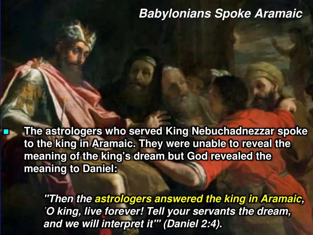 babylonians spoke aramaic