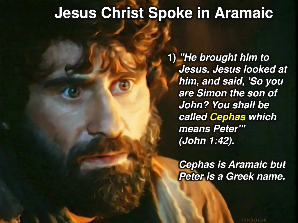 jesus christ spoke in aramaic