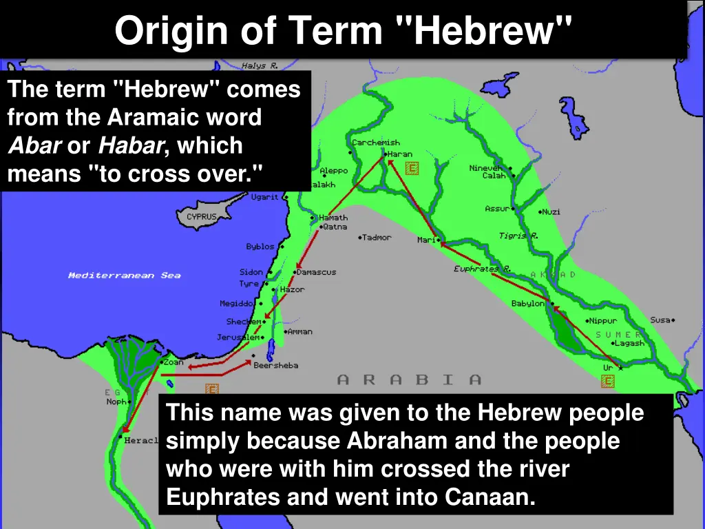 origin of term hebrew