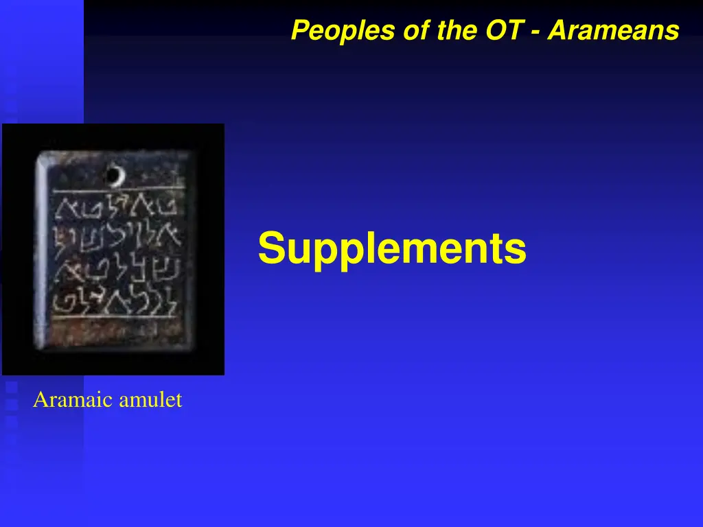 peoples of the ot arameans 2