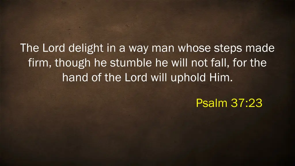 the lord delight in a way man whose steps made