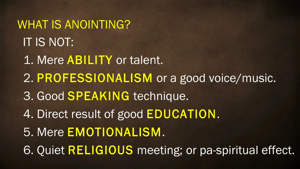 what is anointing