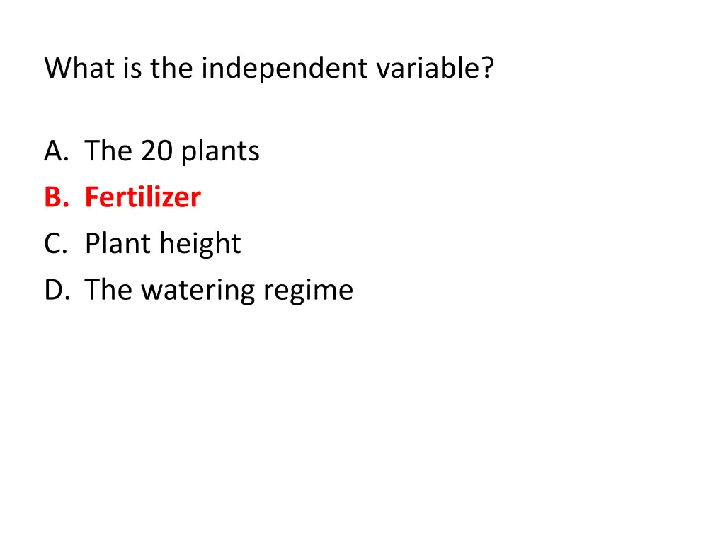 what is the independent variable