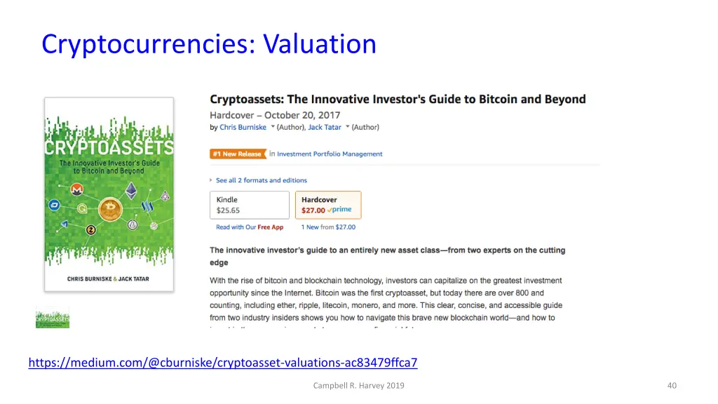 cryptocurrencies valuation 3