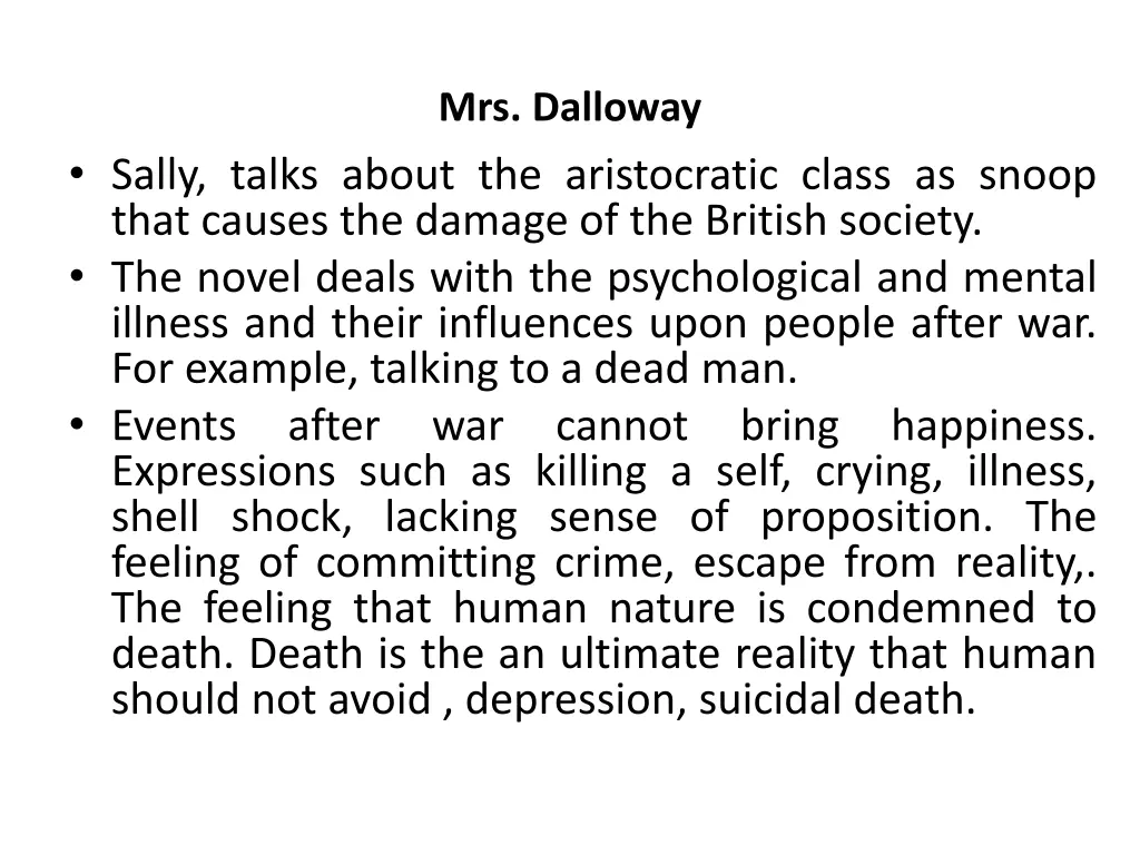 mrs dalloway 1