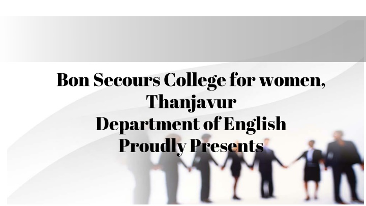 bon secours college for women thanjavur