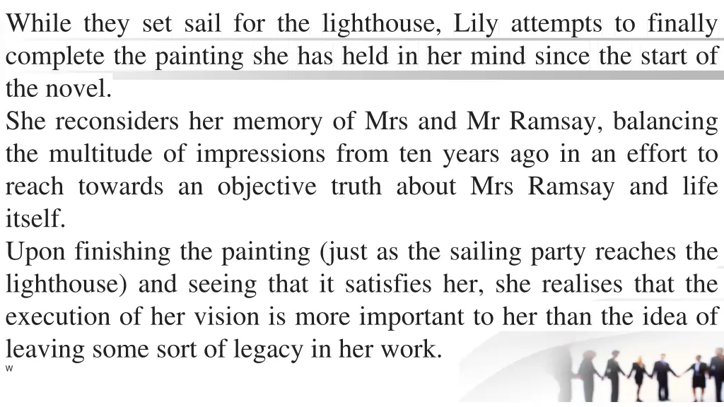 while they set sail for the lighthouse lily