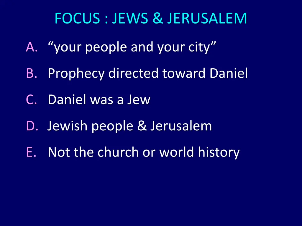 focus jews jerusalem