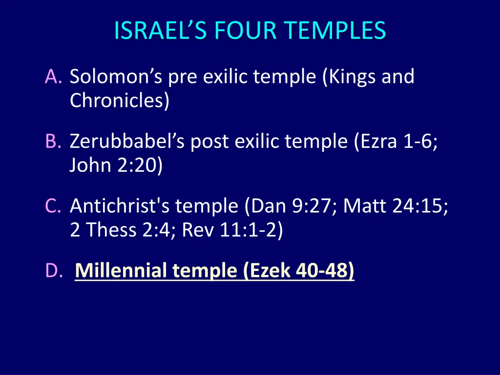 israel s four temples 1