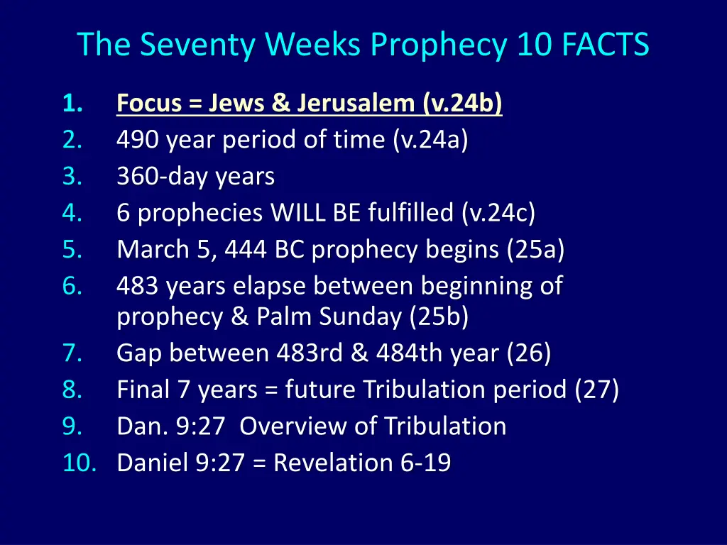 the seventy weeks prophecy 10 facts 1