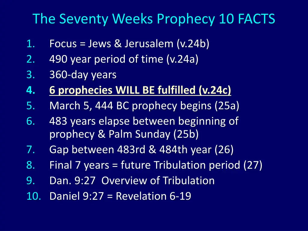 the seventy weeks prophecy 10 facts 4