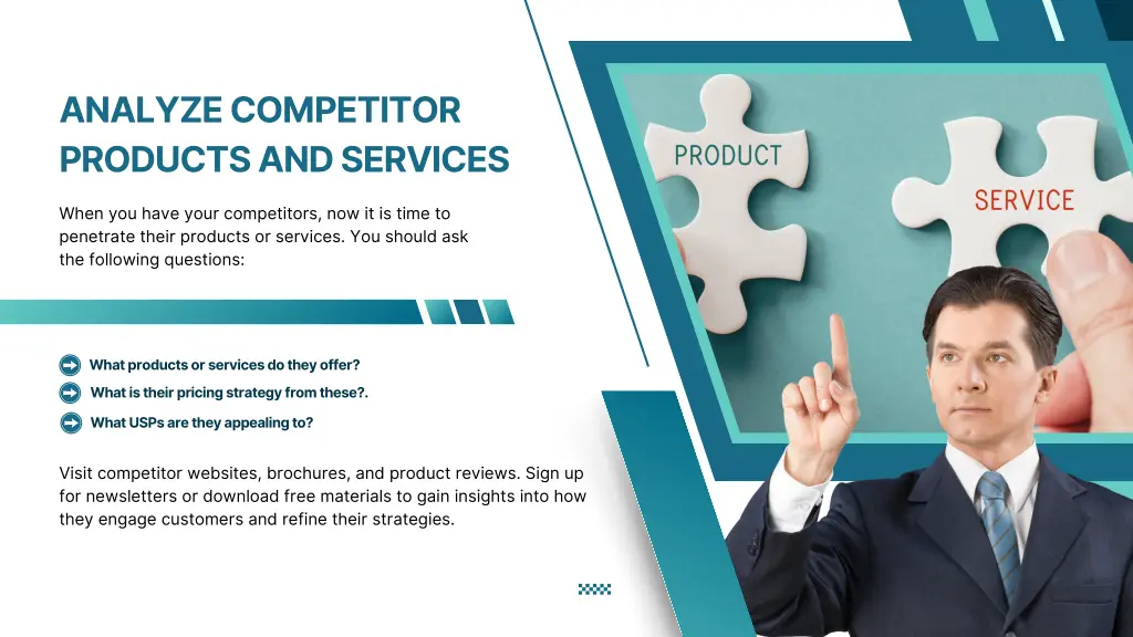 analyze competitor products and services