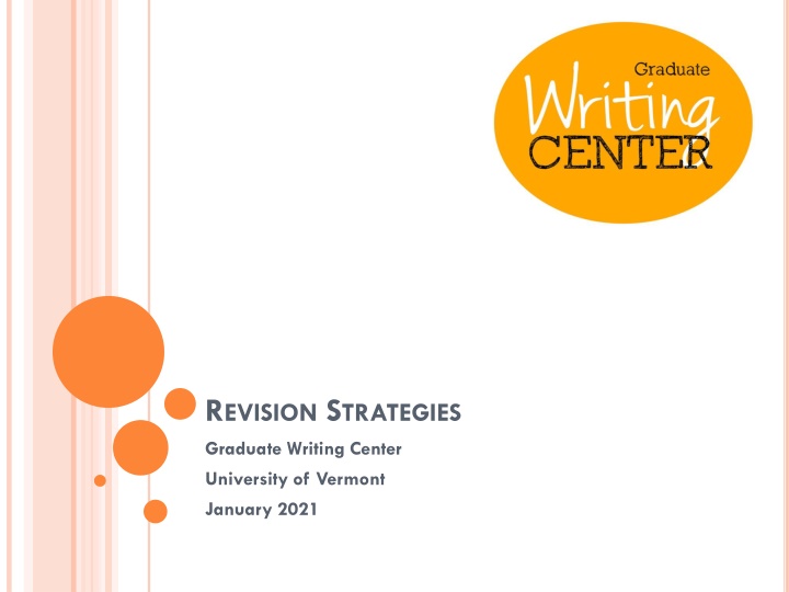 r evision s trategies graduate writing center